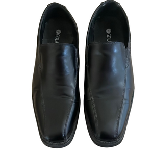 Golaiman Men's Sleek Black Slip-On Loafers Size 11